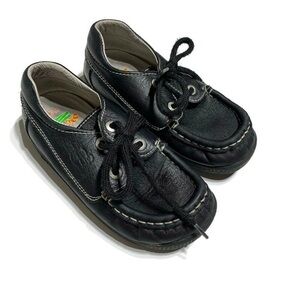 Naturino little boy’s leather boat shoes